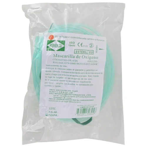 MASCARILLA OXIGENO ADULTO