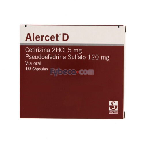ALERCET D 5 120 MG CAPSULA