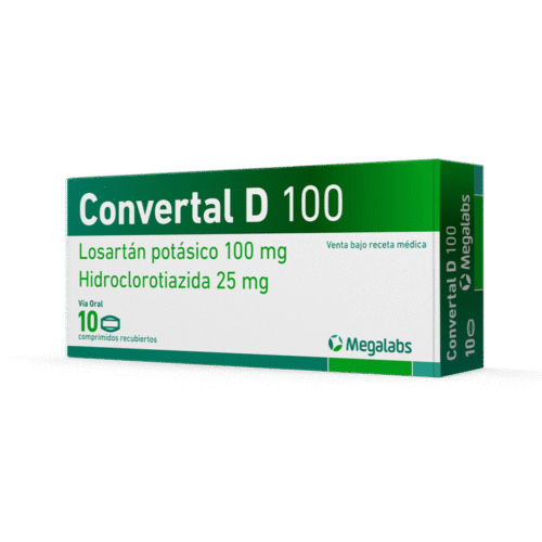 CONVERTAL D 100 25MG COMPRIMIDOS