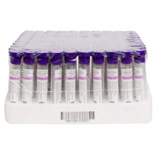 TUBO VIDRIO VACUTAINER TAPA LILA 5ML