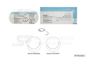 21sssss SEDA NEGRA TRENZADA No 1 - 2/0 - 3/0 UNISIL