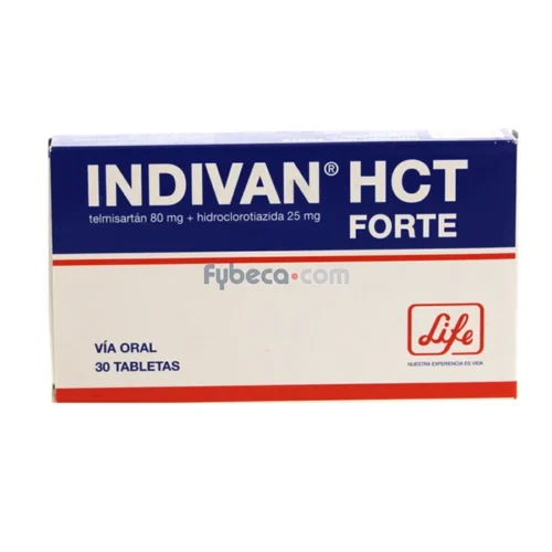 INDIVAN HCT FORTE TAB 80 25