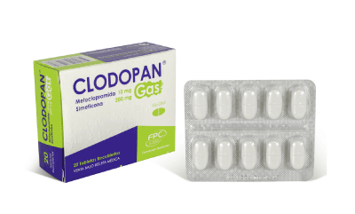 CLODOPAN GAS TABLETA RECUBIERTA