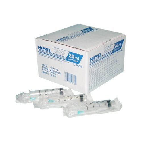 JERING. 20cc AGUJA No.21 X 1 1/2