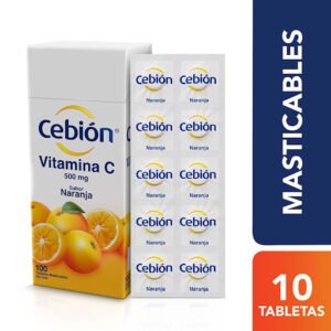 CEBION TABLETAS MASTICABLES 500MG