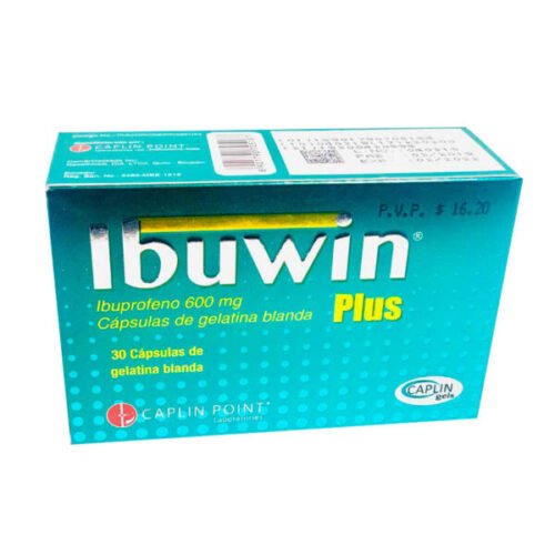 IBUWIN PLUS 600MG CAP GELATINA BLANDA