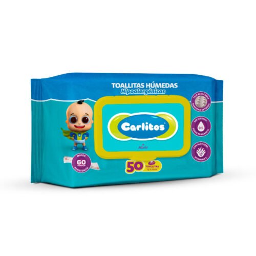 TOALLAS HUMEDAS PREMIUM VERDE x50