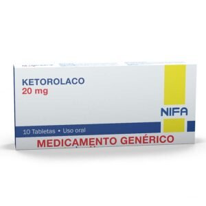 KETOROLACO 20 MG TABLETA SUBLINGUAL x10