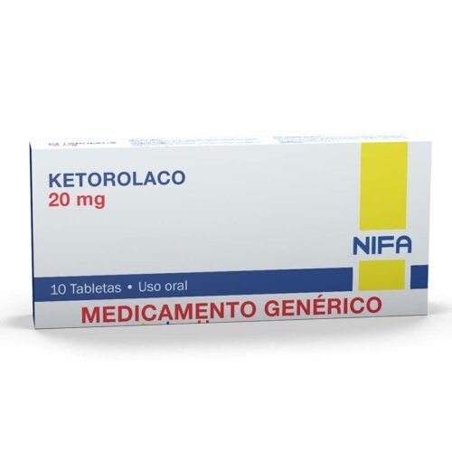 KETOROLACO 20 MG TABLETA SUBLINGUAL x10