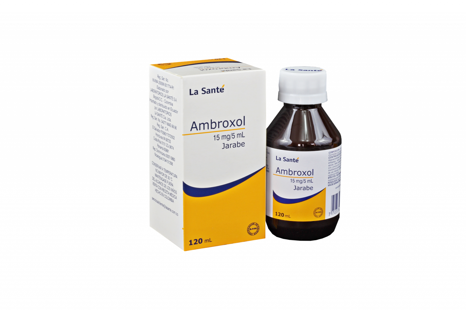 AMBROXOL 15MG JARABE