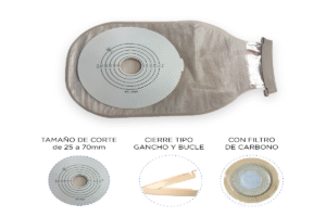BOLSA DE COLESTOMIA CON ANILLO 50 ml