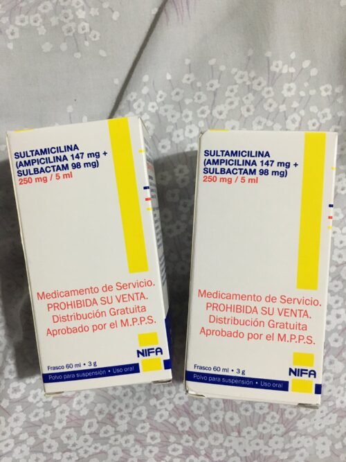 SULTAMICILINA 250MG 5ML SUSPENSION