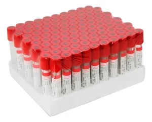 TUBO VIDRIO VACUTAINER TAPA ROJA 10ML