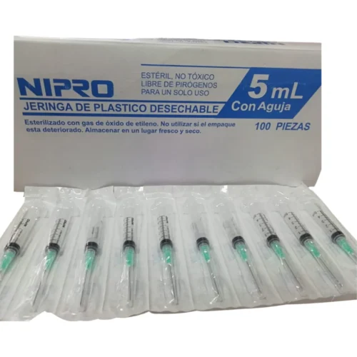 JERING. 5cc AGUJA No.21 X 1 1/2