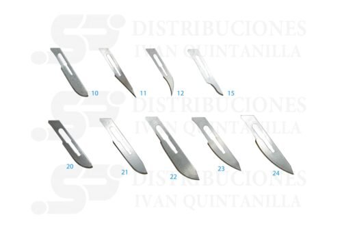 HOJAS DE BISTURI  No.10/11/12/15/20/21/22/23/24