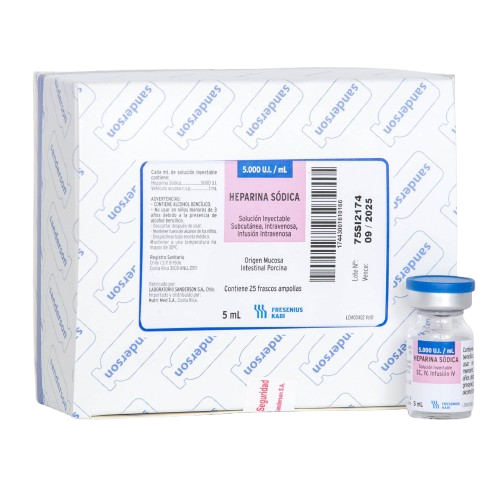 HEPARINA 5000 UI /5 ML