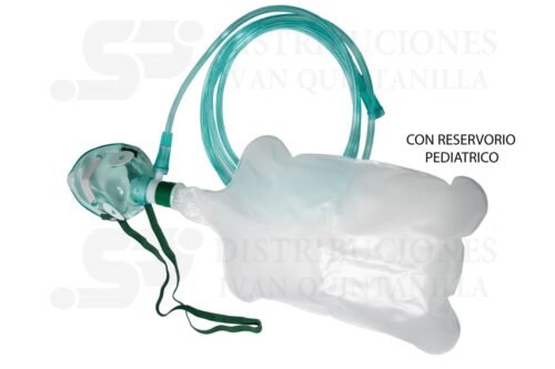 MASCARILLA OXIGENO CON RESERVORIO PEDIATRICA
