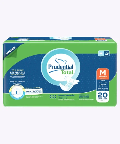 PAÑAL PRUDENTIAL TOTAL INCONTINENCIA SEVERA MEDIANO