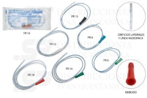 SONDAS SONDA NASOGAST No. 6 /8 /10 /12 /14 /16 /18