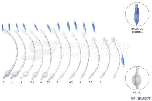 TUBO ENDOTRAQUEAL SIN BALON No.2.5 AL 4.5