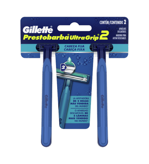 PRESTOBARBA ULTRA GRIP C/FIJA AZUL