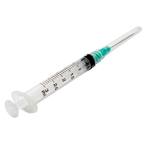 JERINGA 3cc AGUJA No.21 X 1/2