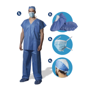 TERNO CIRUJANO  BLUSA Y PANTALON NO ESTERIL TALLA L