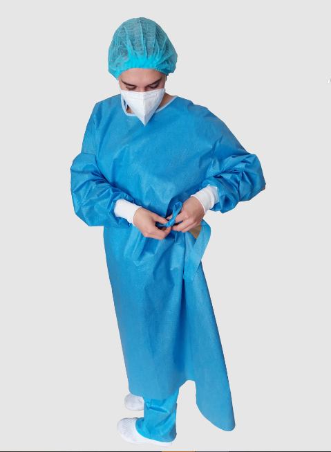 BATA DE CIRUJANO CON PUNO NO ESTERIL TALLA S